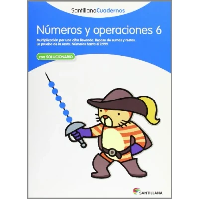 Imagen de NUMEROS Y OPERACIONES 6 SANTILLANA CUADERNOS