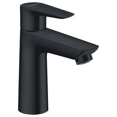 Imagen de hansgrohe 71714670 Talis E 110 CoolStart Grifo mezclador monomando para lavabo (sin desagüe), color negro mate