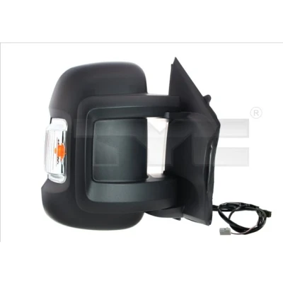 Imagen de espejo retrovisor Tyc 309 0178 izquierda para ajuste elect. espejo, convexo, calefactable, con sensor de temperatura, brazo corto norauto,