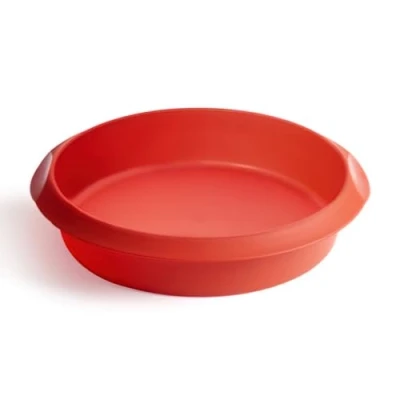Imagen de Lékué Molde repostería Redondo, silicona platino Rojo, 24 cm