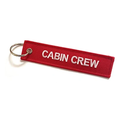 Imagen de aviamart Etiqueta para equipaje rojo Cabin Crew / Do Not Remove From Aircraft