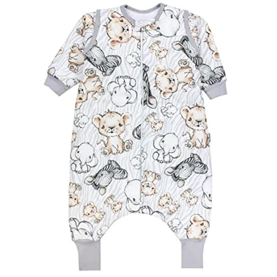Imagen de TupTam Bebé Saco de Dormir con Piernas y Pies Invierno para Niñas Niños, Safari, 104 110
