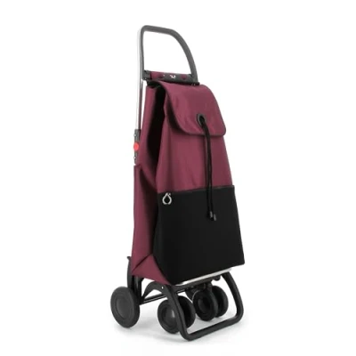 Imagen de Carro Rolser I MAX Urban MF 4 Ruedas 2 Giratorias Plegable Burdeos