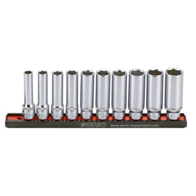 Imagen de SONIC 201008SON Juego de tubos 10 Torx Acero cromo vanadio, Aluminio 3/8 cuadrado