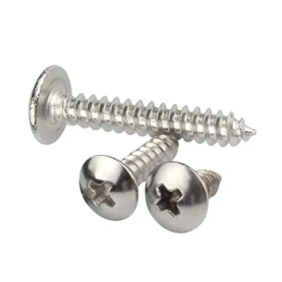 Imagen de Xiedeai Tornillos Autorroscante Clavos M3 M4 M5 M6 Tornillo de Cruz Cola Puntiaguda Redonda Cabeza Hongo Acero Inoxidable para Madera