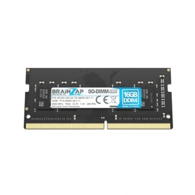 Imagen de BRAINZAP 16GB DDR4 RAM SO DIMM PC4 2666V SA1 11 1Rx8 2666 MHz 1.2V CL19 Notebook Memoria sin búfer Non ECC
