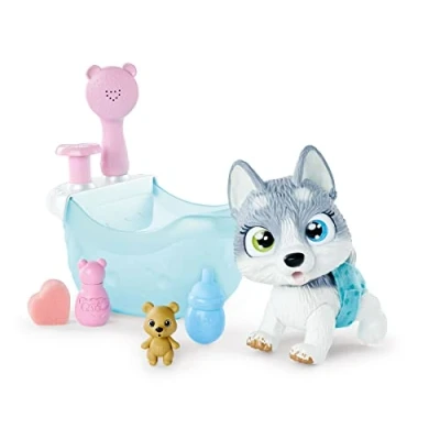 Imagen de Simba Pamper Petz Husky con Bañera, Mascota Función de Huella Mágica, Bebe y Hace Pipí, Puedes Bañarlo, A Partir 3 años (105953560)
