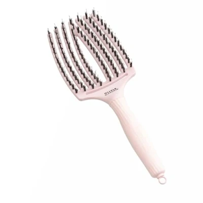 Imagen de Olivia Garden Fingerbrush Cuidado icónico con cerdas de Jabalí &amp; Nylon, Rosa Pastel, Talla Grande