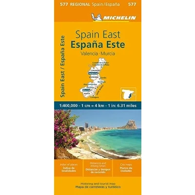 Imagen de Mapa Regional España Este Comunidad Valenciana, Murcia (11577): Straßen und Tourismuskarte 1:400.000