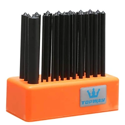 Imagen de TOPWAY juego de 28 perforadoras transferencia, 125 mm, rosca para maquinista, herramientas manuales, 3/32 &quot; 17/32&quot; (2,4 13,4 mm)