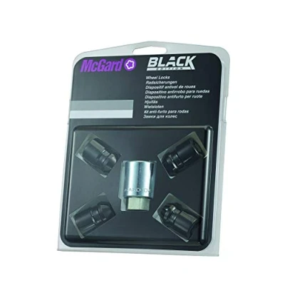 Imagen de McGard 24138SUB Tuercas antirrobo para rueda (base cónica, rosca 1/2, longitud 37 mm, SW19), color negro
