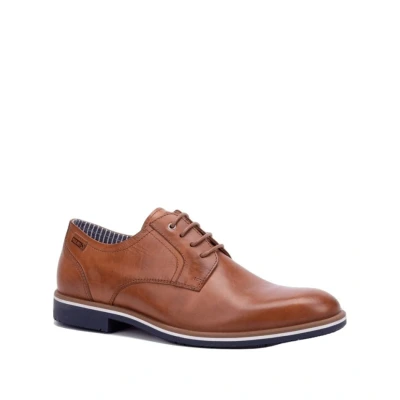 Imagen de Pikolinos Zapatos Cordones en Cuero Leon para Caballero Color Brandy