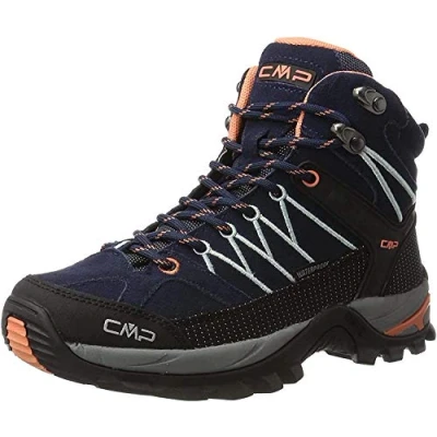 Imagen de CMP Rigel Mid Wmn Trekking Shoes Wp, Zapatillas para Mujer, Blue Jade Peach, 43 EU