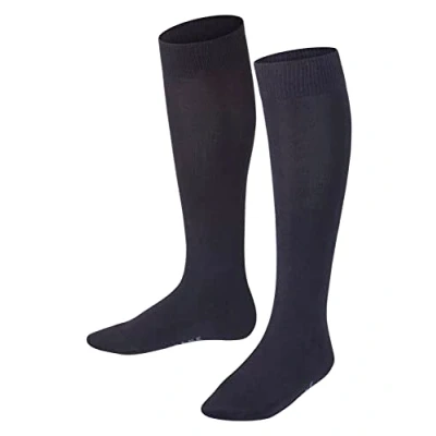 Imagen de FALKE Family K KH algodón sostenible largo unicolor 1 par, Calcetines largos Unisex niños, Azul (Dark Marine 6170) nuevo ecológico, 39 42
