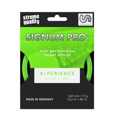 Imagen de Signum Xperience Saitenset 12m Neongrün Cuerda de Tenis, Unisex Adulto, Verde neón