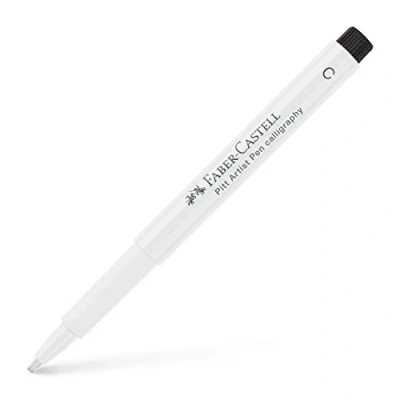 Imagen de Faber Castell 167501 Rotuladores Pitt artist pen blancos. Color blanco, Trazo C Calligraphy. 10 unidades.