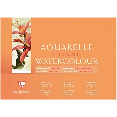 Imagen de Clairefontaine 96452 C Bloc para acuarela Etival/celulosa 36 x 48 cm / 25 Blatt