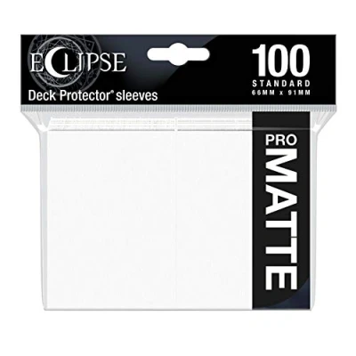 Imagen de Ultra Pro E 15612 Eclipse Standard Matte Sleeves 100 Pack Arctic White