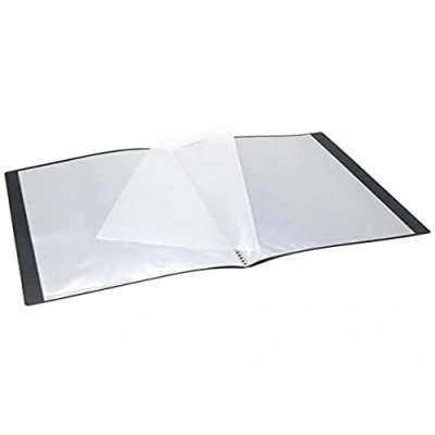 Imagen de WAYTEX 931400 Funda protectora para documentos (A4, 40 vistas, 20 fundas de poliuretano, color negro