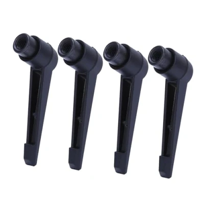 Imagen de Befestigungsgriff Maschine Kn?pfe verstellbar Edelstahl M4/5/6/8/10/12 Innengewinde Schwarz (4PCS)(# 03)