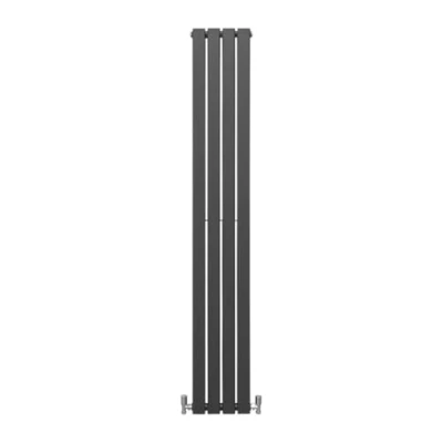 Imagen de Radiador Panel Plano Lujoso1800x280mm 180x28cm Gris Antracita Calefacción Calefactor Vertical Horizontal Montaje Pared Cocina Salón Baño Cepillo Limpieza Kit Reparación GRATIS Garantía 15 Años