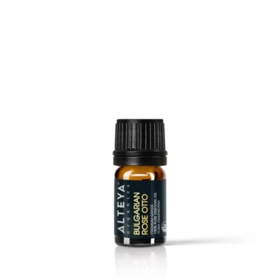 Imagen de Alteya Organic Aceite esencial de rosa búlgara (Rosa Damascena) 4,3 ml 100% orgánica certificada por el USDA Auténtico Destilado al vapor y vendido directamente cultivador Organics