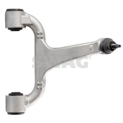 Imagen de SWAG 10 92 3940 Barra oscilante, suspensión de ruedas con apoyo Eje delantero, derecha, arriba Brazo oscilante transversal Aluminio