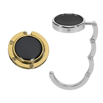 Imagen de kwmobile Ganchos de Bolso para Mesa 2X Colgador portátil con Gancho Abrigos Bolsos Paraguas MAX. 3 kg