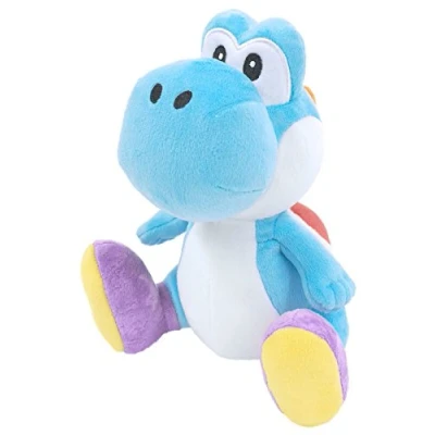 Imagen de Sanei Super Mario All Star Collection Yoshi Plush Small Peluche (Azul Claro)
