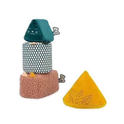 Imagen de KALOO Stimuli 4 Formas Sonoras Evolutivas Accesorios de Bebé Juego Apilar Estímulo Auditivo y Agarre Desde el Nacimiento, K227002