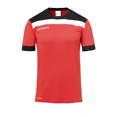 Imagen de Uhlsport Offense 23 Shirt Shortsleeved Camiseta De Fútbol para Hombre, Rojo/Negro/Blanco, L