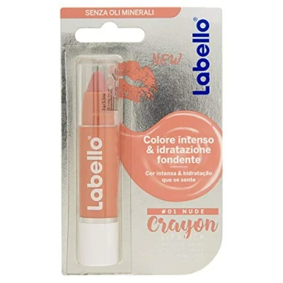 Imagen de LABELLO Crayon Bálsamo labial de color 01 Nude Lipstick