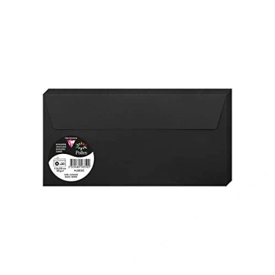 Imagen de Clairefontaine Pack de 20 sobres Pollen, color negro 22 x 11 0.10