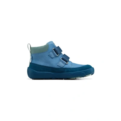 Imagen de Affenzahn Zapatilla Entretiempo Piel Friendy Transpirable Resistente a la Intemperie con Suela Antideslizante y reflectores, Talla 21 32 Tiburón Azul Oscuro