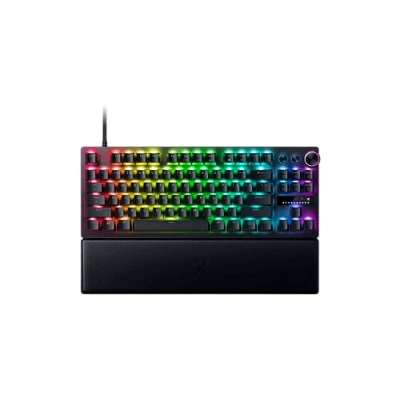 Imagen de Razer Huntsman V3 Pro TKL (Switches analógicos) Teclado Gamer Tenkeyless (interruptores ópticos analógicos Ajustables de 0,1 a 4,0 mm, Disparo rápido, Teclas PBT Doubleshot) AZERTY Negro