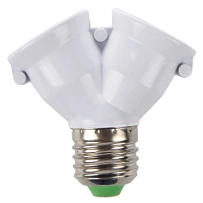 Imagen de Qwertfeet 5 x Adaptador doble bombillas lampara LED en mismo casquillo E27