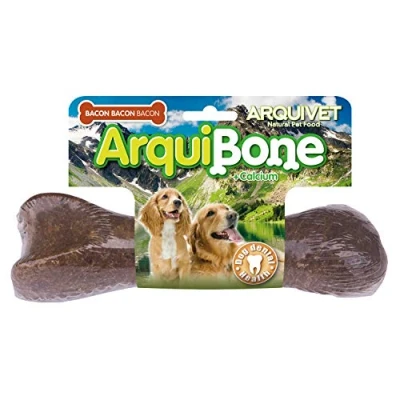 Imagen de ARQUIVET Arquibone Bacon 20 cm 265 g Hueso Grande para Perros Snack Natural Masticar Alimento complementario