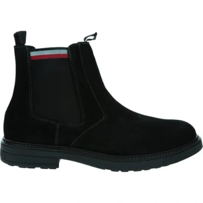 Imagen de Tommy Hilfiger Botines Chelsea Hombre de Ante, Negro (Black), 43 EU