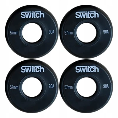 Imagen de Wheels for inline skates Ruedas de repuesto para patines en línea (57 mm), color negro