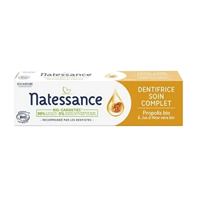 Imagen de Natessance Dentífrico completo Aloe Vera Bio y Propolis Certificado Cosmos Organic Tubo 75 ml
