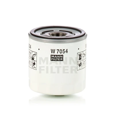 Imagen de MANN FILTER W 7054 Filtro de aceite M 22 X 1.5 6H con válvula bloqueo retorno enroscable FORD: S Max Mk2, Focus Mk4 Turnier
