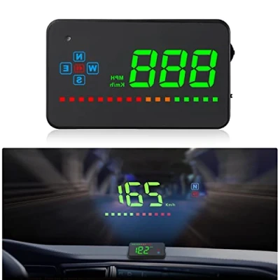 Imagen de HUD iKiKin Display Car for All Cars and Trucks, windscreen LED Projectors, Reflection Film, GPS tacómetro, Plug Play