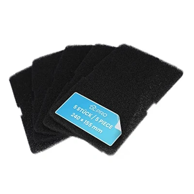 Imagen de DL pro 5x filtro para Beko como 2964840100 2964840200 base de espuma 240x155mm en el intercambiador calor secador
