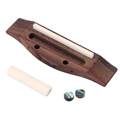 Imagen de 4 cuerdas para guitarra, puente de palisandro y tuerca sillín punto concha ukelele