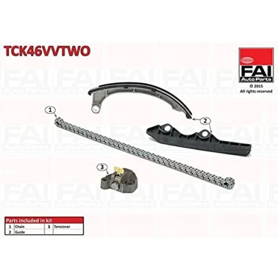 Imagen de FAI AutoParts TCK46VVTWO Juego de Cadena distribución sin juntas, ruedas dentadas Símplex, bajo ruido NISSAN: MICRA 2, 3