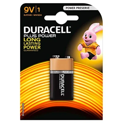 Imagen de Duracell 2 transistores alcalinos Plus Power MN1604 6LP3146 E Block 9 V