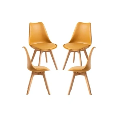 Imagen de Regalos Miguel Packs Sillas Comedor Pack 4 Synk Basic Mostaza