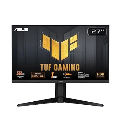 Imagen de ASUS Monitor de juegos TUF Gaming VG27AQML1A 27&quot; (QHD (2560x1440), overclock hasta 260Hz (240Hz nativo), ELMB Sync, FreeSync Premium, 1ms (GTG), Overdrive Variable, 100% sRGB, DisplayHDR 400)