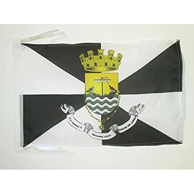 Imagen de BANDERA DE la CIUDAD LISBOA 45x30cm BANDERINA PORTUGAL 30 x 45 cm cordeles AZ FLAG