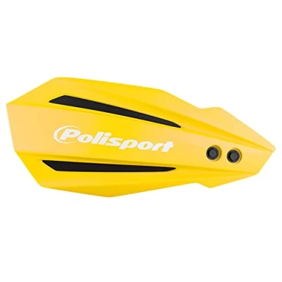 Imagen de POLISPORT 8308600009 Paramanos BULLIT FWA fabricado en plástico con kit de montaje incluido compatible todos los modelos motocross/enduro color amarillo